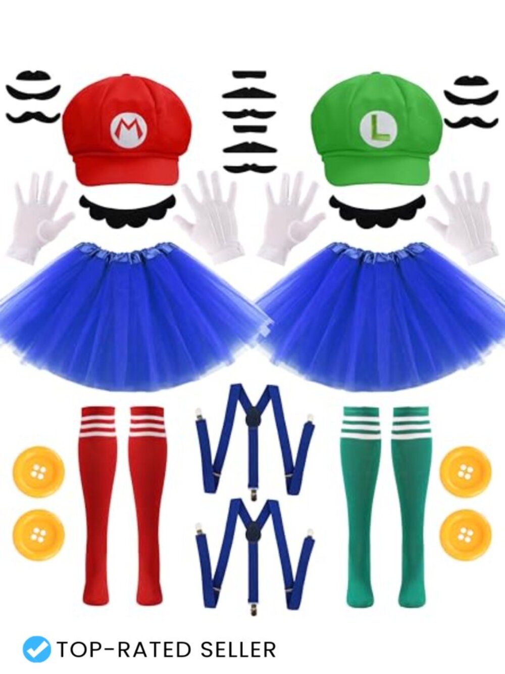 2 Person Halloween Costume Accessory Set Cosplay Party Anime Duo Adult